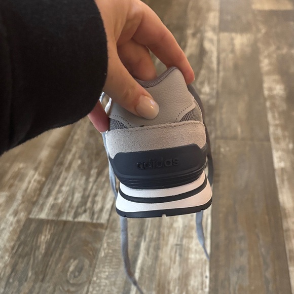 Adidas Men's Gray and Burgundy Sneakers - Picture 3 of 3